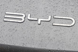 Munich, Germany - 10.9.2025: Electric cars from Chinese car manufacturer BYD during the IAA Open