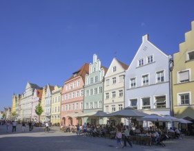 Altstadthäuser, Landshut, Bayern, Deutschland