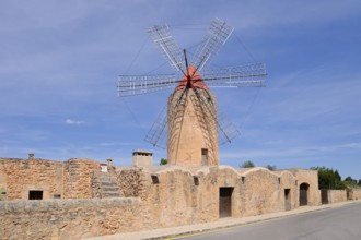 Windmill Moli den Xina, Algaida, Majorca, Balearic Islands, Spain