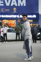 Gaziantep, Türkiye – May 28, 2023. Supporters of President Recep Tayyip Erdogan celebrate in the