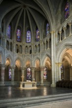 Interior view, Notre-Dame Cathedral, Lausanne, Switzerland