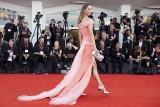 Venice, Italy - 2 September 2025: Natalia Ryumina during the red carpet of - A house of Dynamite -