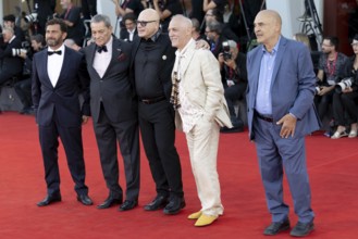 Venice, Italy - 3 September 2025: Vincenzo Pirrotta, Federico Pacifici during the Red Carpet of -