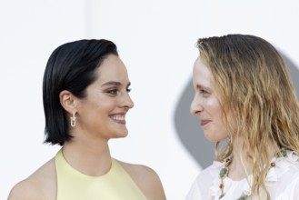 Venice, Italy - 3 September 2025: Noemie Merlant, Fanni Wrochna during the Red Carpet of - Duse -