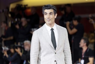 Venice, Italy - 3 September 2025: Louis Cancelmi during the red carpet of - Cartier Glory To The