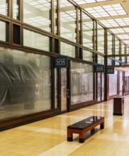 Interior design commercial property, partially vacant Shopping Quartier 205 in Friedrichstrasse and