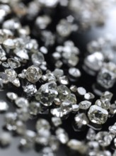 Many valuable diamonds, some rough, some cut, for further processing for the jewellery industry