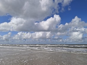 California kitesurfing Masters 2025 on the edge of the UNESCO World Heritage Wadden Sea, North Sea,