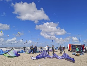 California kitesurfing Masters 2025, kitesurfing on the North Sea beach on the edge of the UNESCO