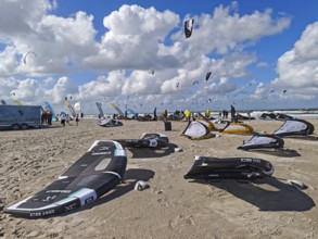 California kitesurfing Masters 2025, kitesurfing on the North Sea beach on the edge of the UNESCO