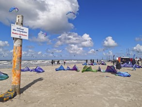 California kitesurfing Masters 2025, kitesurfing on the North Sea beach on the edge of the UNESCO