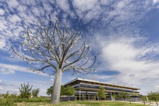 Promega GmbH, headquarters in Walldorf, Germany. Sound artwork on the company premises by David