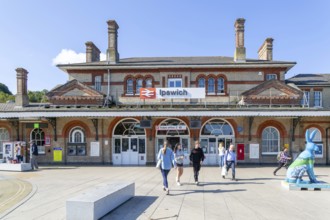 Ipswich railway station building, Ipswich, Suffolk, England, UK