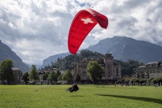 Paragliding tandem flight, Interlaken, Switzerland