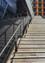 Stairs to San-Francisco-Straße at Westfield Shopping Centre, Hamburg, Germany