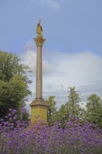 Victory Column with figure, war memorial to the Franco-Prussian War of 1870-71, Old Garden,