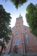 Gothic St Peter's Church, View upwards, Brick church, Brick building, Brick Gothic, St Peter's