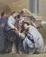 Mystic Hermann Joseph von Steinfeld (born around 1150 in Cologne, died 7 April 1241 or 1252 in