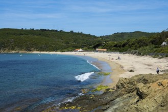 Beach, Sentier du littoral, Plage de Briande, Cap Taillat, Saint Tropez, Var, French Riviera,
