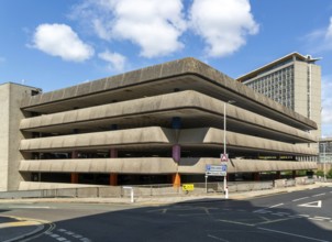 Theatre Royal multi-storey car park, Princess Way, Plymouth, Devon, England, UK