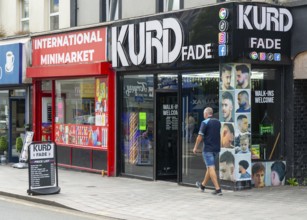 Kurd Fade barber shop, Union Street, Torquay, Devon, England, UK