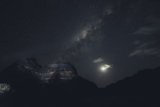 Starry sky with the Milky Way over the Bungle Bungles in Australia in the Outback, Australia