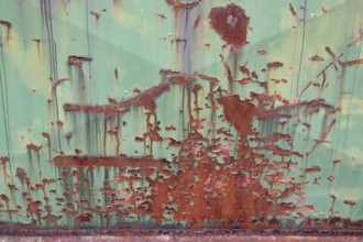 Rust on an iron Tor tor, Bavaria, Germany