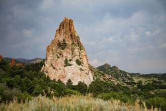 Colorado Springs, Colorado - The Garden of the Gods, a city park with spectacular rock formations