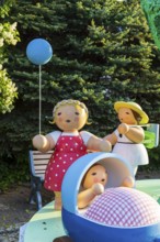 Summer version of the music box with figures by Wendt & Kühn in the centre of Grünhainichen,