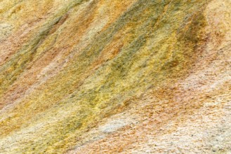 Discoloured rock, sinter, Jotunkjeldene, Spitsbergen, Svalbard