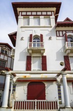Beach and seaside in Saint-Jean-de-Luz, Nouvelle-Aquitaine, Pyrenees-Atlantiques, France
