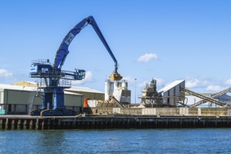 Port Docks in Poole, Dorset, England, United Kingdom