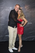 Frank Thelen with his woman Nathalie Thelen-Sattler at the Remus Lifestyle Night on the roof