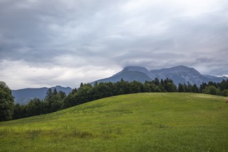 Dramatic weather over Hoher Göll and the Eagle's Nest in Berchtesgadener Land