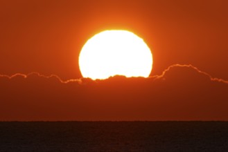 The sun rises on the Costa Rei, a stretch of coastline on the Italian Mediterranean island of