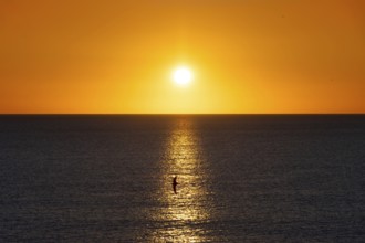 The sun rises on the Costa Rei, a stretch of coastline on the Italian Mediterranean island of