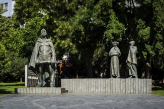 Monument on SNP Square in Bratislava, Slovakia