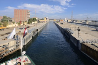 Esna ship lock, Esna barrage, Esna, Egypt