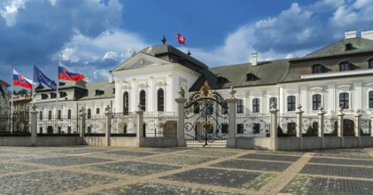 South side of Grassalkovich Palace, Presidential Palace, seat of the President of the Slovak