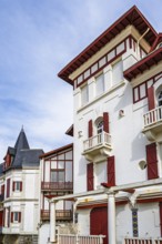 Beach and seaside in Saint-Jean-de-Luz, Nouvelle-Aquitaine, Pyrenees-Atlantiques, France