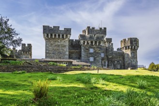 Wray Castle, Lake Windermere, Ambleside, Lake District, Cumbria, England, United Kingdom