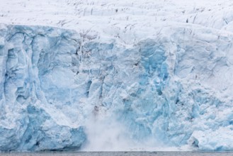 Glacier tongue, sea, Konowbreen, Spitsbergen, Svalbard