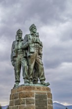Commando Memorial, Grampian Mountains, Fort William, Highland, Lochaber, Scotland, UK