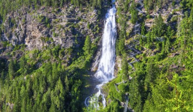 Stuiben Waterfall, Umhausen, Ötztal, Ötztal Alps, Tyrol, Austria