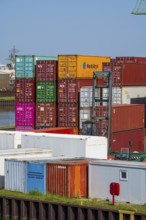 Container Terminal, CTD, canal, harbour, Dortmund, Ruhr area, North Rhine-Westphalia, Germany