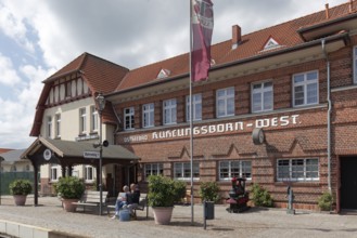 Historic Kühlungsborn-West railway station, Mecklenburgische Bäderbahn Molli, Baltic Sea,