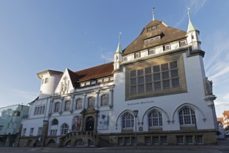 Bomann Museum, façade in different architectural styles, Celle, Lower Saxony, Germany