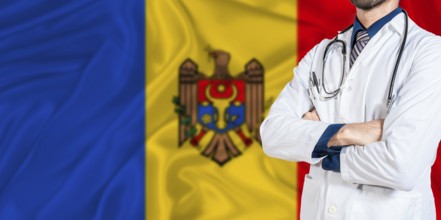 Moldova national health system. Moldova health and medical insurance concept