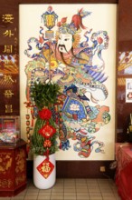 Thean Hou Temple to the Goddess Mazu, Chinese paintings, Kuala Lumpur, Malaysia, Asia