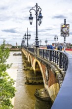 Bridge Pont de Pierre, Bordeaux, Gironde, Nouvelle-Aquitaine, France